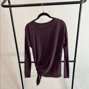 lululemon athletica Dark Purple Long Sleeve Blouse